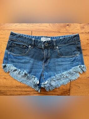 PacSun Bullhead Denim Co. Cutoff Ombré Raw Frayed Hem Denim Jean Shorts Size 5